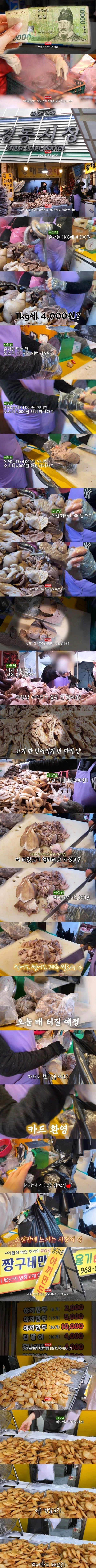 광장시장서 당하고 경동시장 간 유튜버