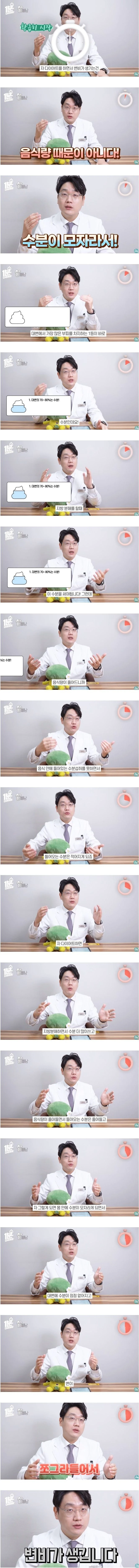 다이어트 할 때 변비가 생기는 이유