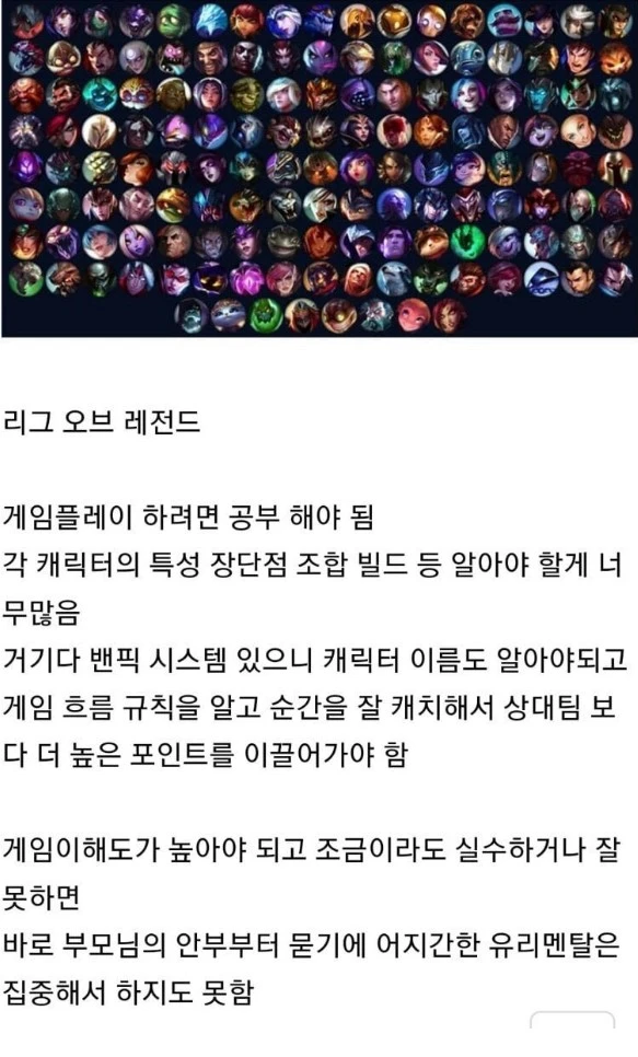 안하는 사람은 절대 안한다는 게임