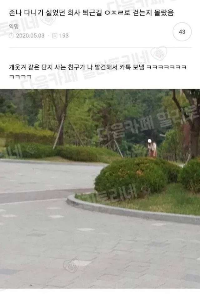 ㅈㄴ 다니기 싫었던 회사 퇴근길.