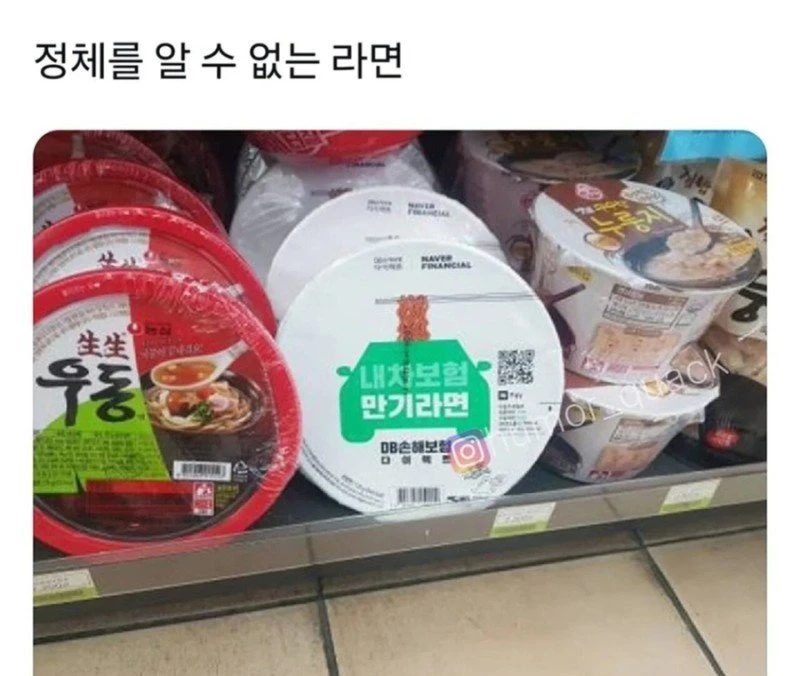 DB손해보험이 내놓은 라면