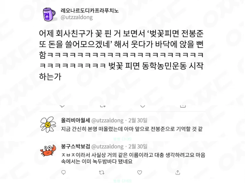 ㅈㅂㅈ 벚꽃