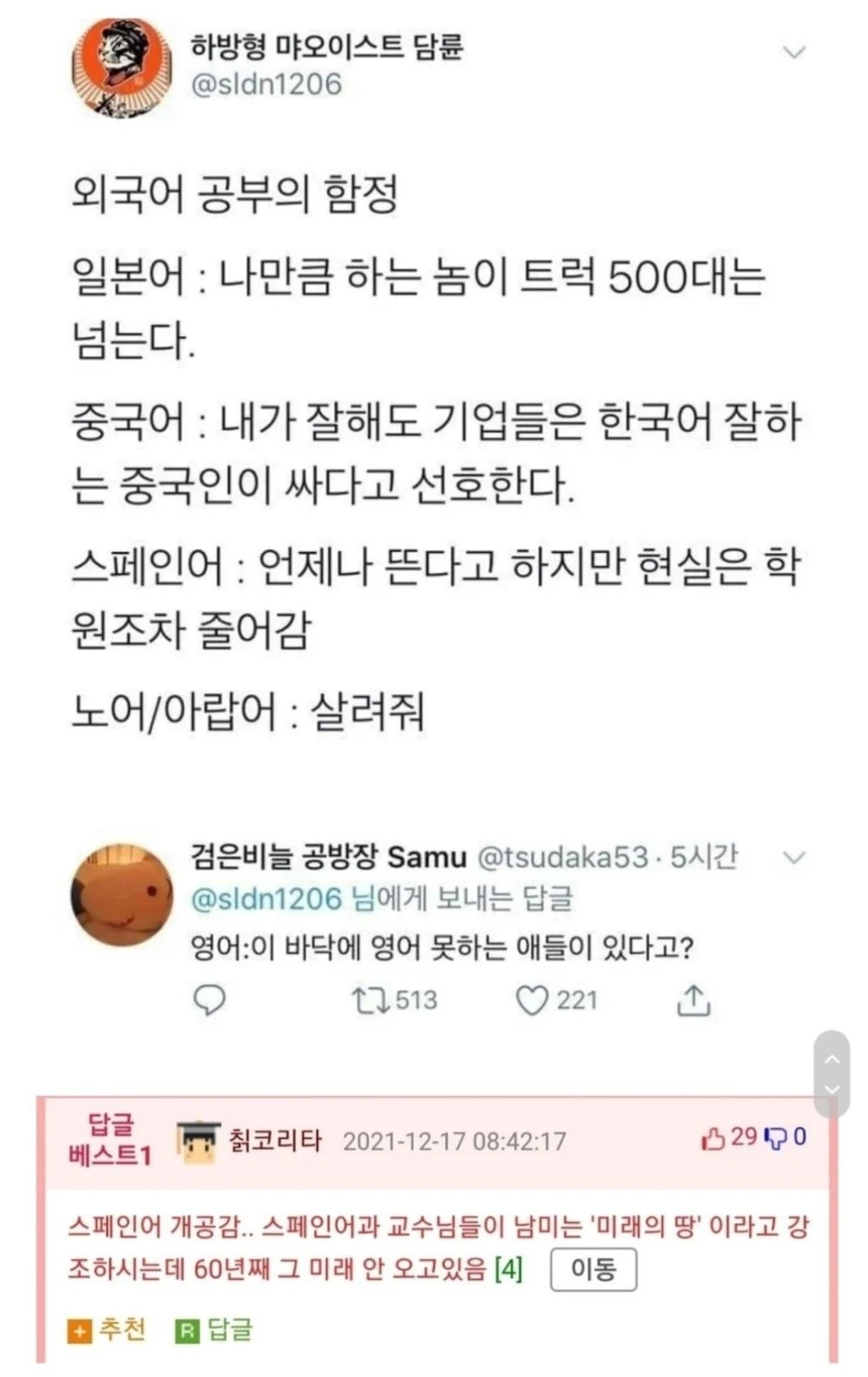 외국어 스펙의 현실