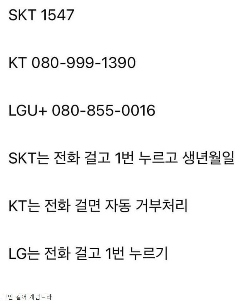 슬슬 걸려오는 여론조사 사전차단 하는 법