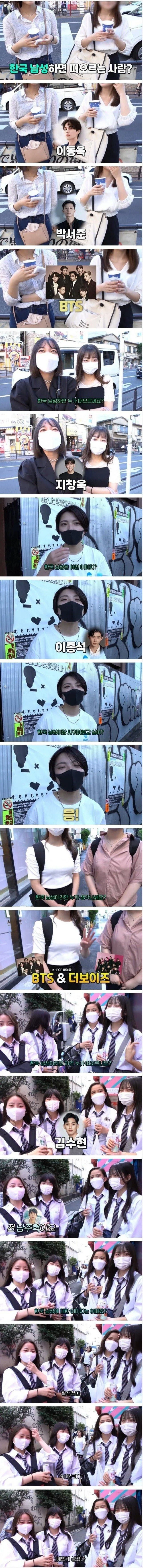 일본 여성들이 생각하는 한국 남성의 이미지