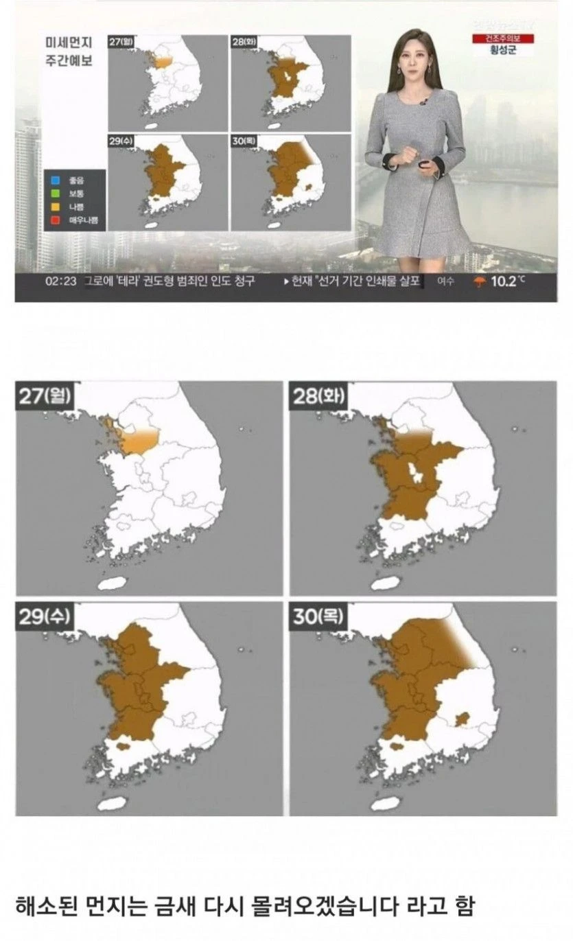 다음주 로 큰일난 한국
