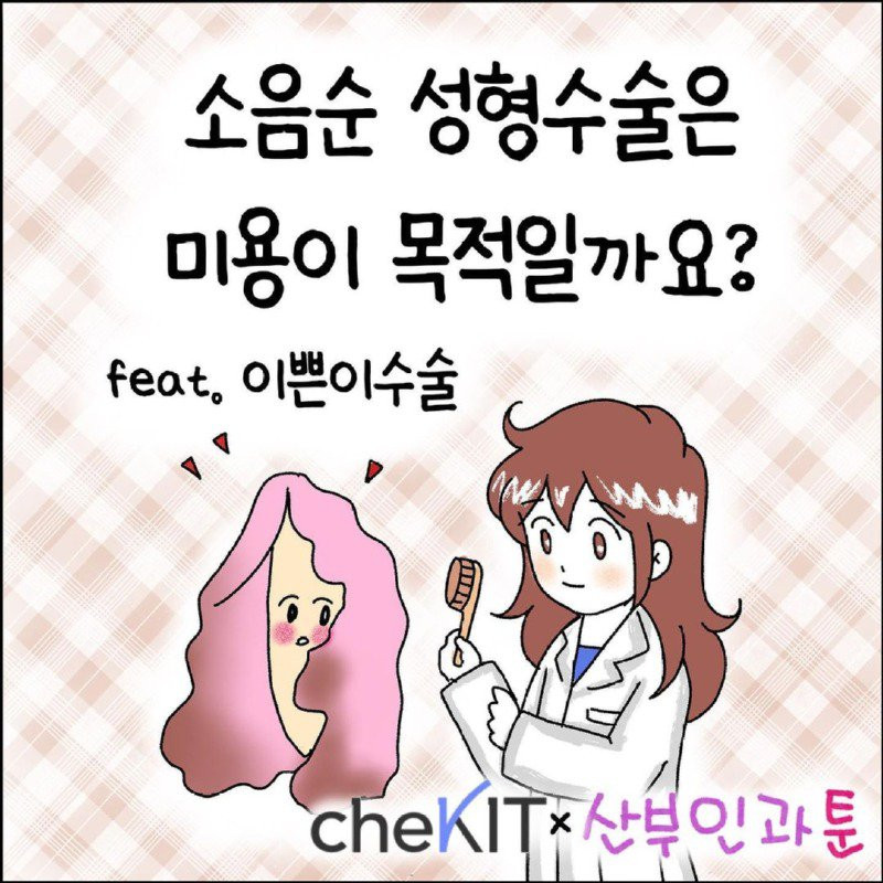 여자들이 소음순 성형수술을 하는 이유.Manhwa