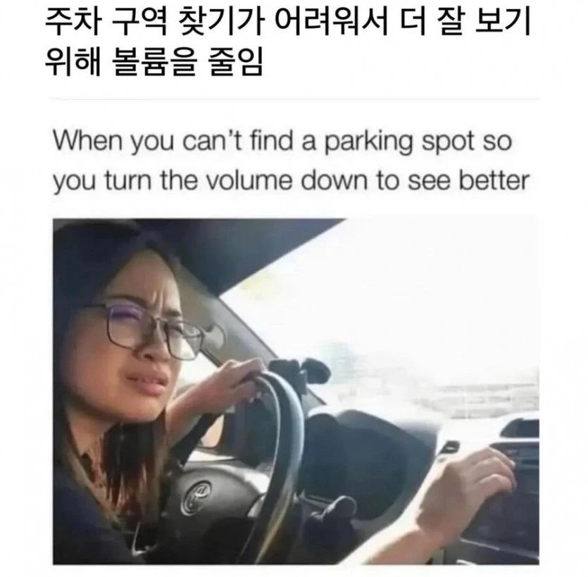 주차 구역 찾을때 국룰