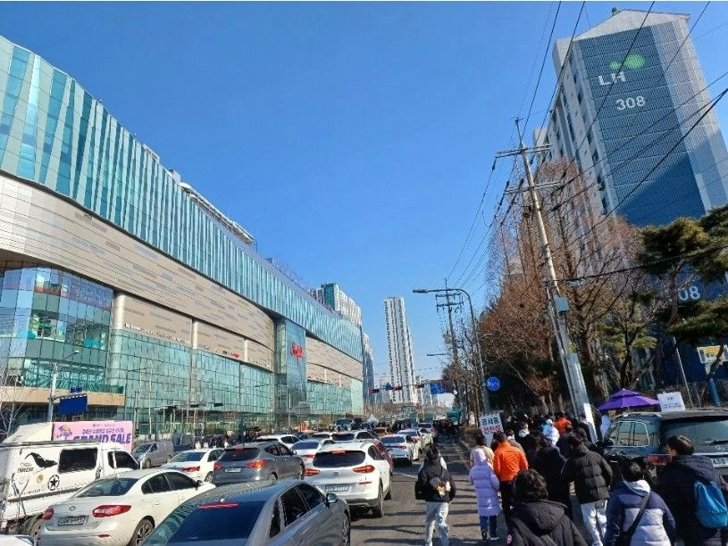 수원 스타필드 교통 체증 실감하기