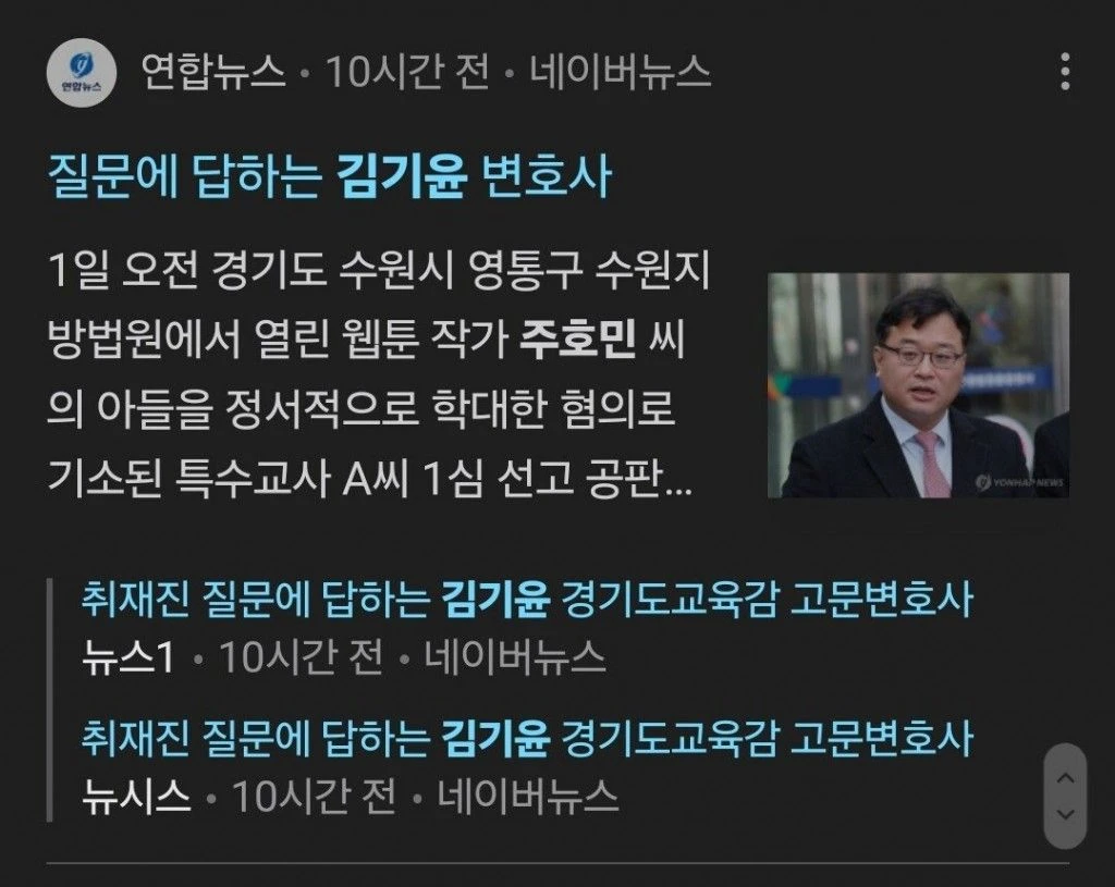"지능이 떨어져서 학대 사실을 모른다" 막말 김기윤 변호사 국민의짐 총선