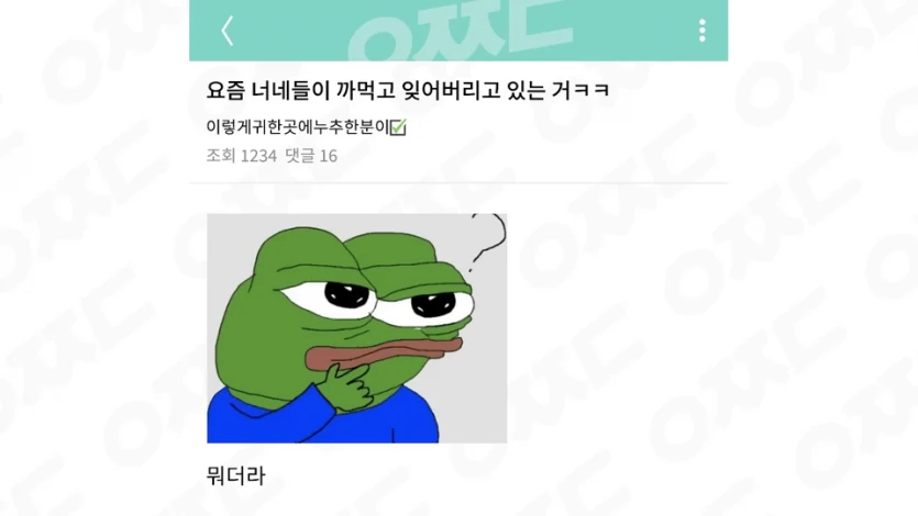 님들이 요즘 까먹은거