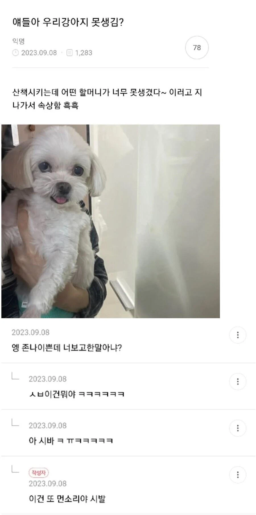 얘들아 우리강아지 못생김?