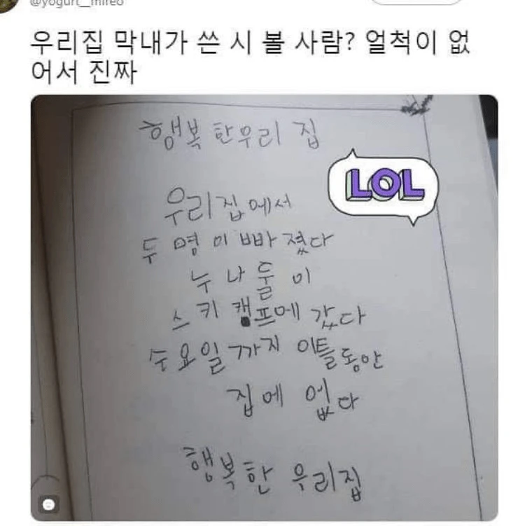 누나 둘을 떠나 보낸 막내의 일기